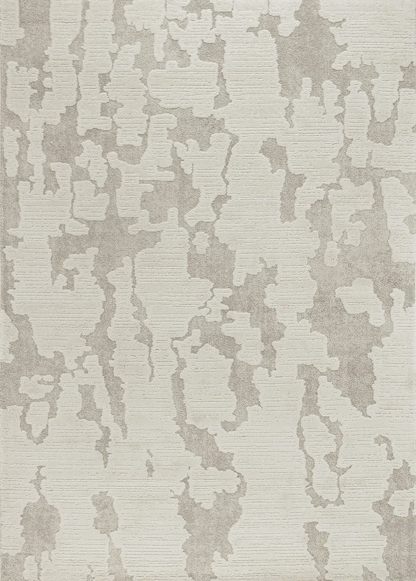 Tapis abstrait crème taupe MONACO 50