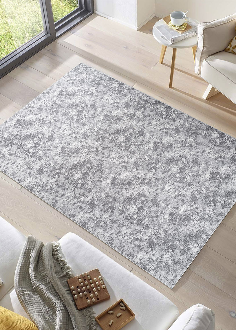 Tapis lavable à motifs gris - SOFT 21