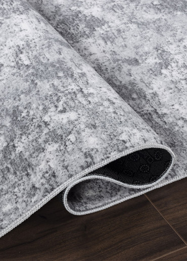 Tapis lavable à motifs gris - SOFT 21