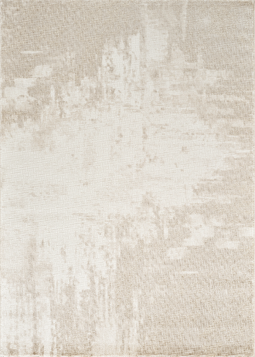 Tapis abstrait beige -...