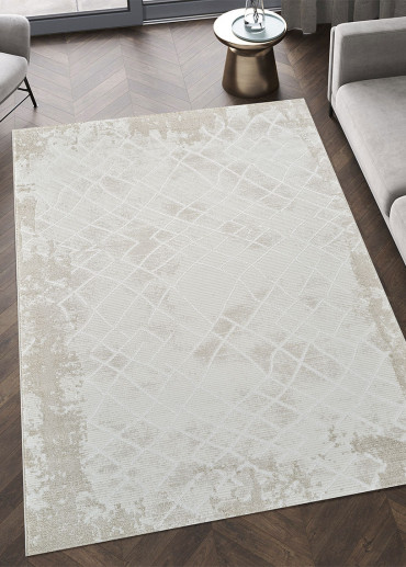 Tapis abstrait crème beige...