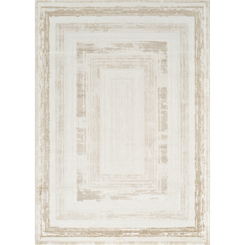 Tapis cadre crème beige - TUNIS 41