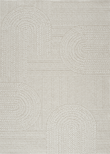 Tapis extérieur effet intérieur jute crème - KENZY 06