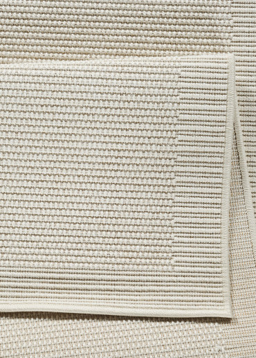 Tapis extérieur effet intérieur jute crème - KENZY 20