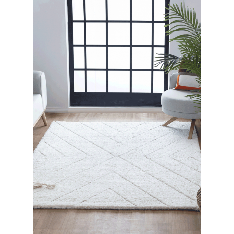 Tapis berbère shaggy crème MARRAKECH 362