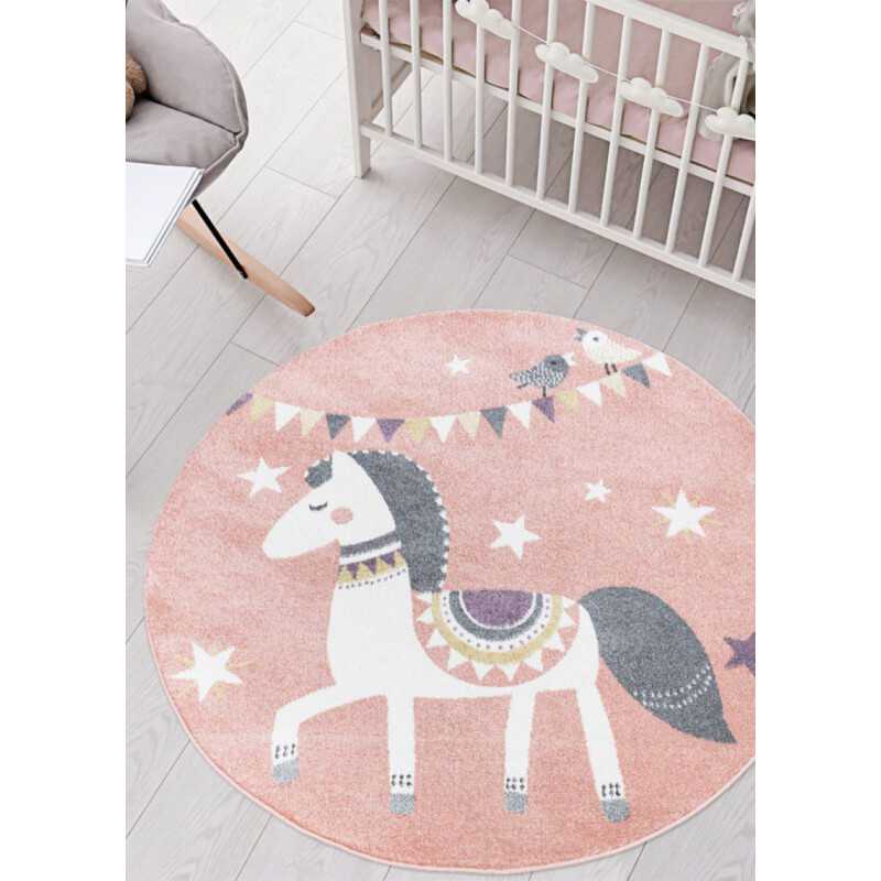 Tapis enfant cheval rose - ANIME