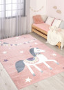 Tapis enfant cheval rose - ANIME