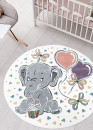 Tapis enfant éléphant crème - ANIME