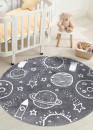 Tapis enfant galaxie gris - ANIME