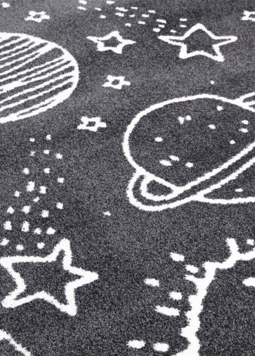 Tapis enfant galaxie gris - ANIME