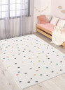 Tapis enfant poids crème multicolore - ANIME