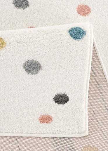 Tapis enfant poids crème multicolore - ANIME