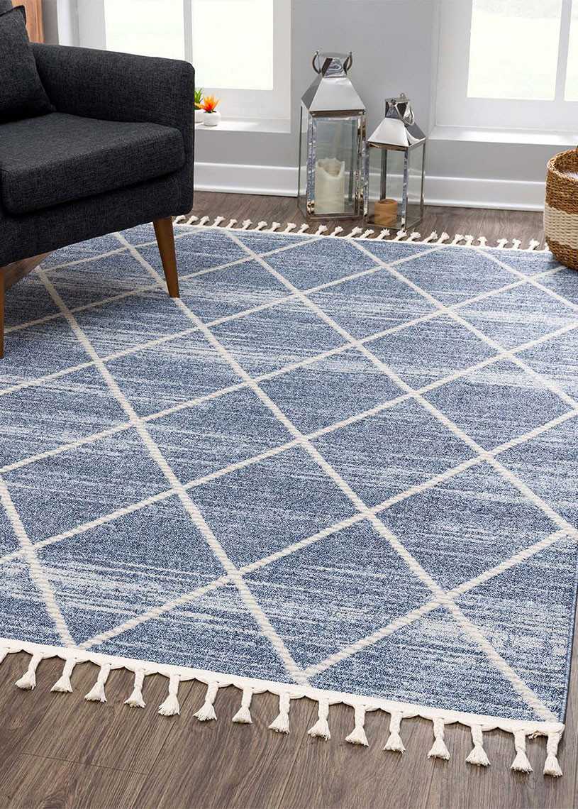 Tapis berbère bleu - ART 2646