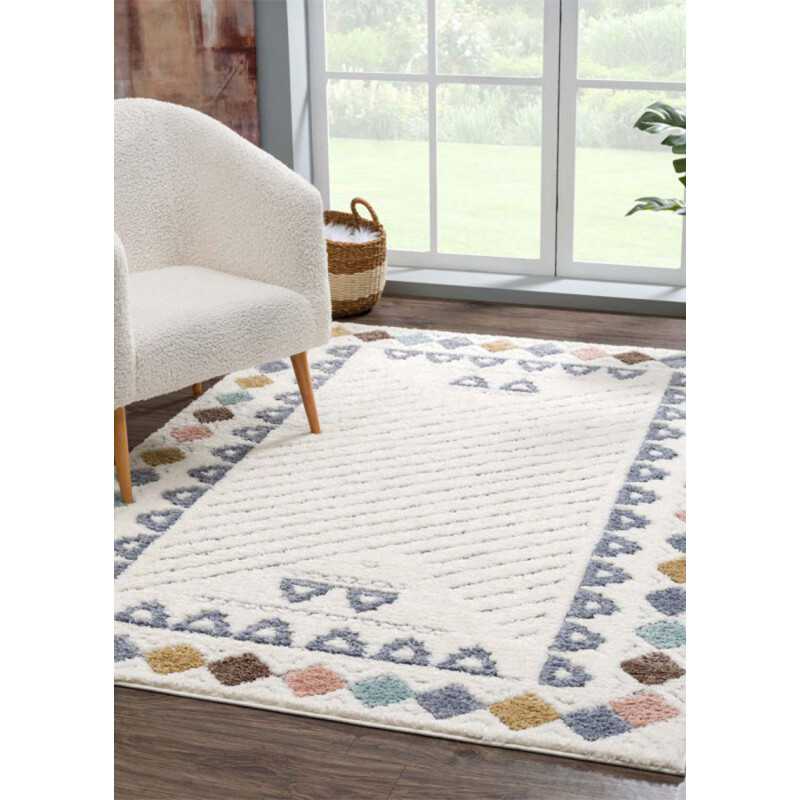 Tapis bohème multicolore - CUBA 34