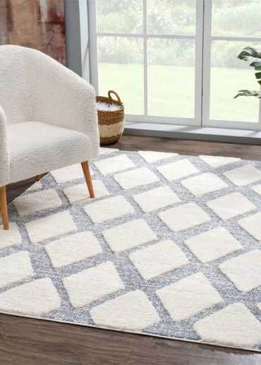 Tapis crème gris - CUBA 97