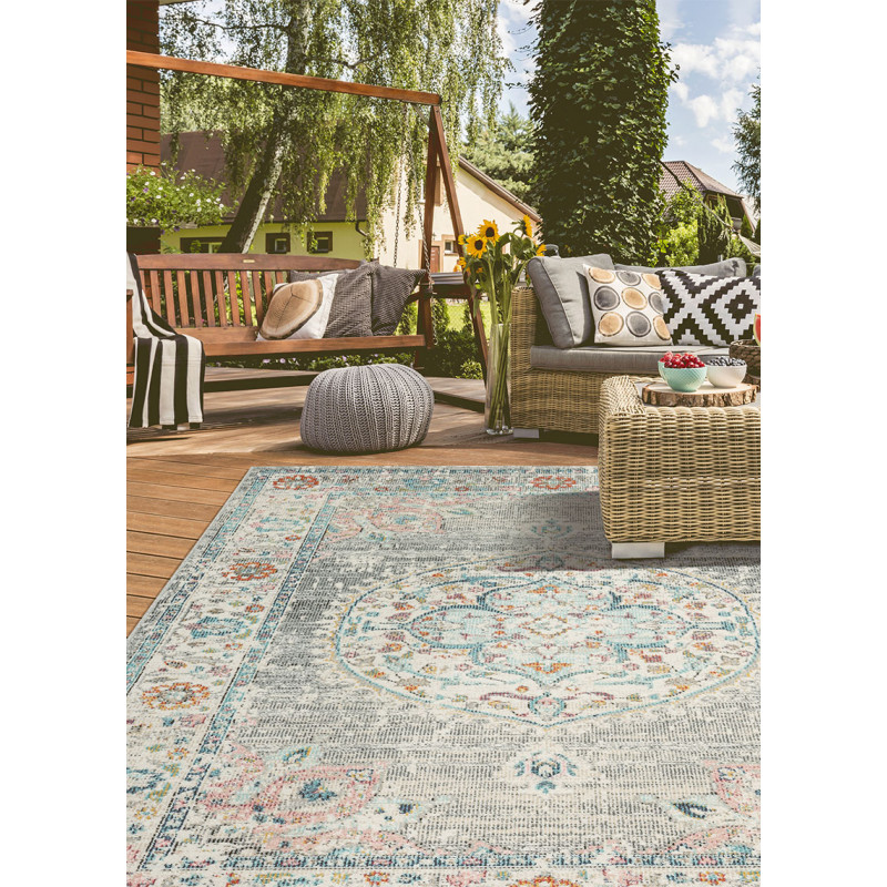 Tapis extérieur intérieur vintage coloré SALSA 53