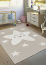 Tapis enfant étoile beige - LUNA Kids 09