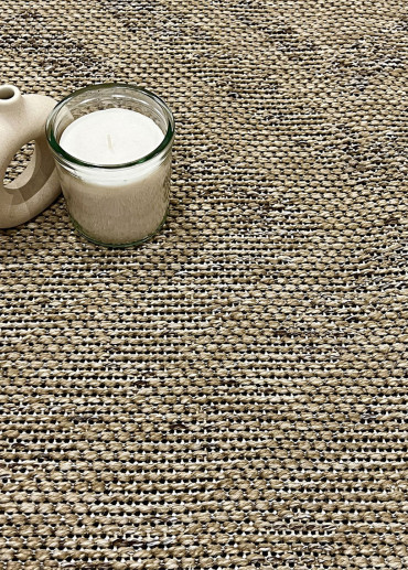 Tapis extérieur effet intérieur jute beige BAMAKO 790