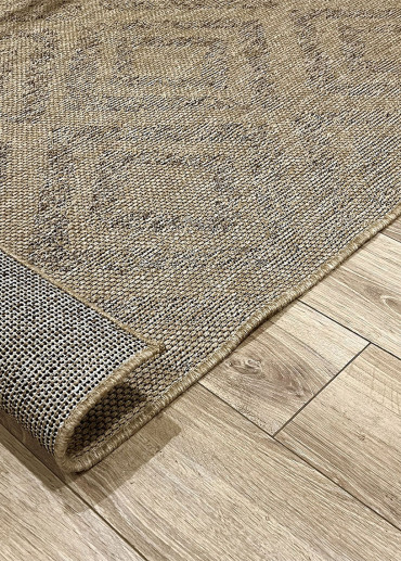 Tapis extérieur effet intérieur jute beige BAMAKO 790