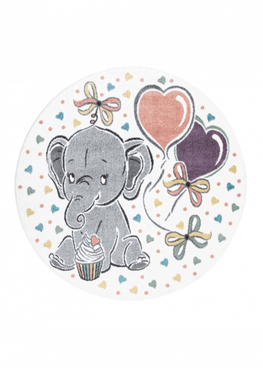 Tapis enfant éléphant crème...