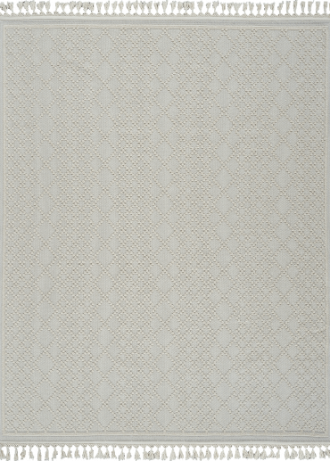 Tapis en coton berbère crème MILAS 02