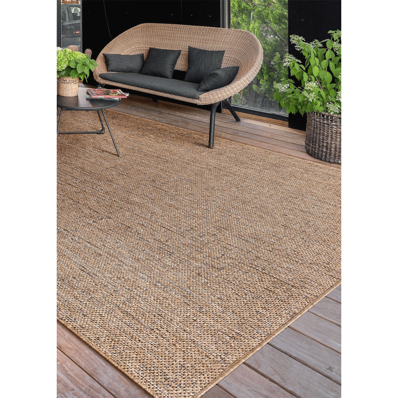 Tapis extérieur effet intérieur jute beige BAMAKO 782