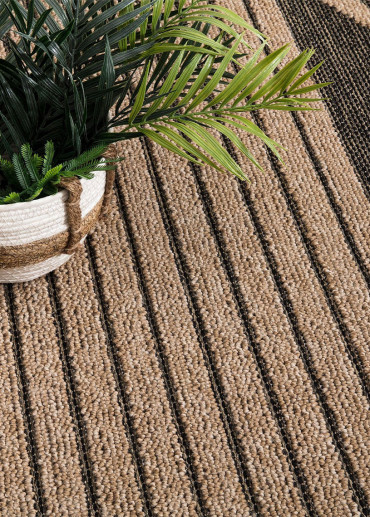 Tapis extérieur effet jute arc - CASSIS 93