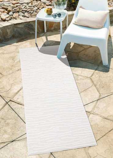 Tapis extérieur et intérieur blanc cassé - SANTORINI 450