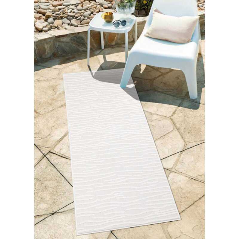 Tapis extérieur et intérieur blanc cassé - SANTORINI 450