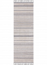 Tapis rayure crème gris - VALENCIA 807