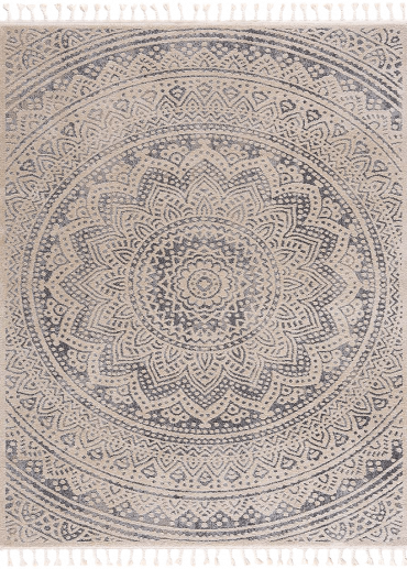 Tapis mandala gris - ART 1652