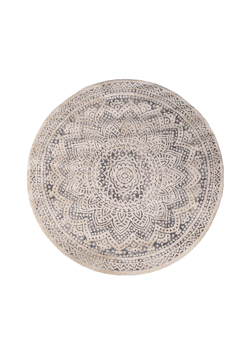 Tapis mandala gris - ART 1652