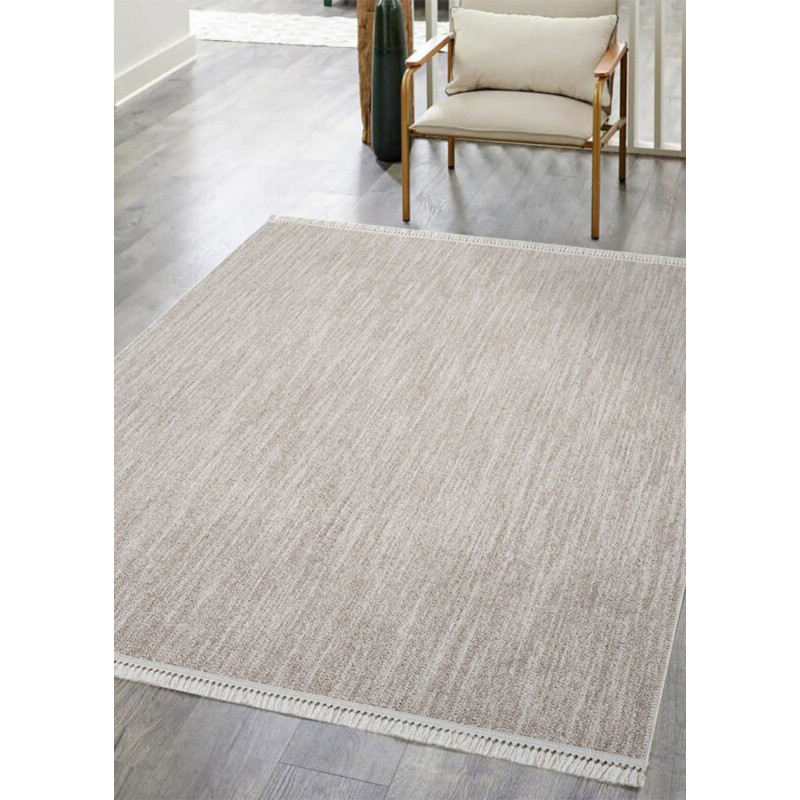 Tapis uni effet laine TANGER 52