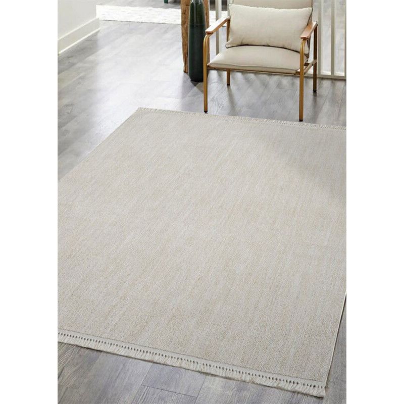 Tapis uni effet laine TANGER 52