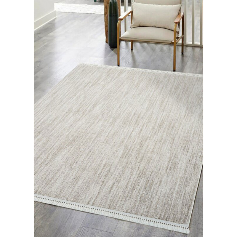 Tapis uni effet laine TANGER 52