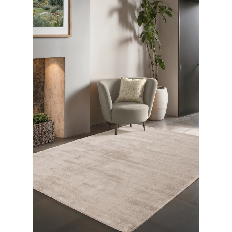 Tapis en viscose uni - LUXURY