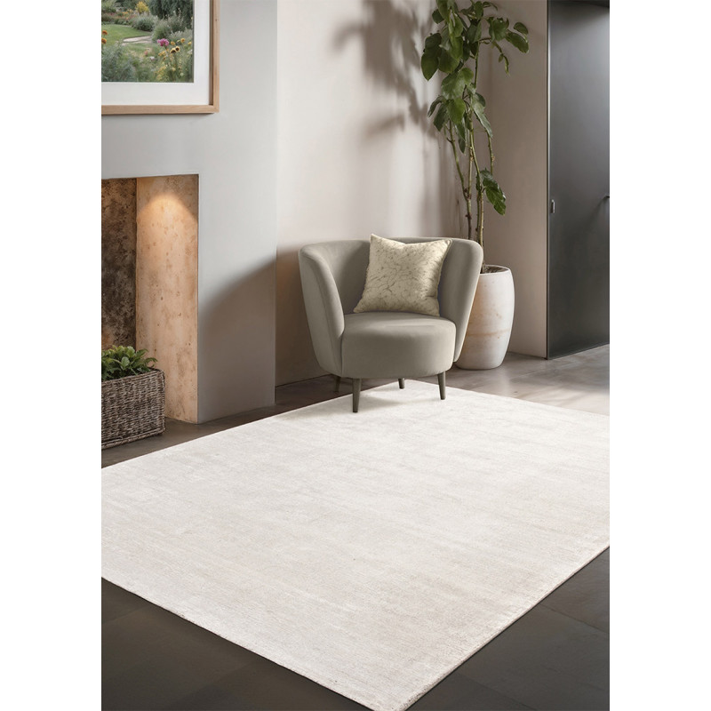 Tapis en viscose uni - LUXURY