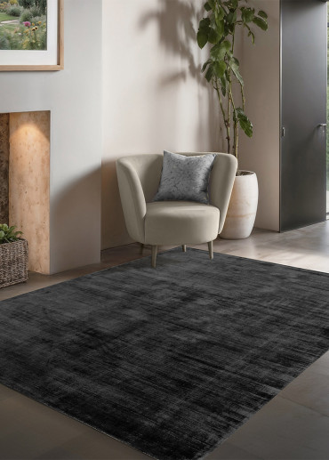 Tapis en viscose uni - LUXURY