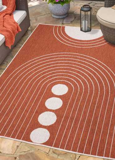 Tapis extérieur réversible bohème CALVI 39