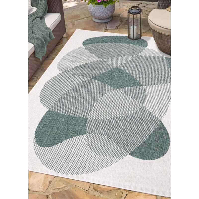 Tapis extérieur réversible abstrait CALVI 35