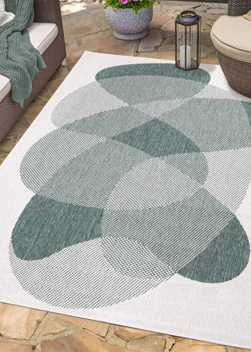 Tapis extérieur réversible abstrait CALVI 35