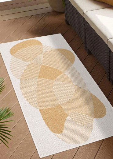 Tapis extérieur réversible abstrait CALVI 35