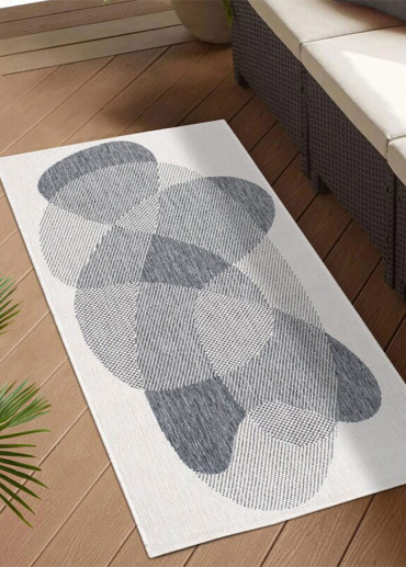 Tapis extérieur réversible abstrait CALVI 35