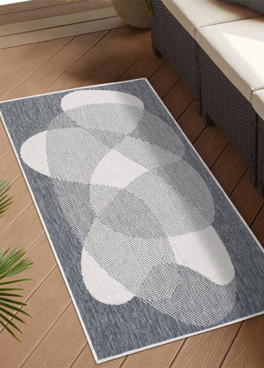 Tapis extérieur réversible abstrait CALVI 35