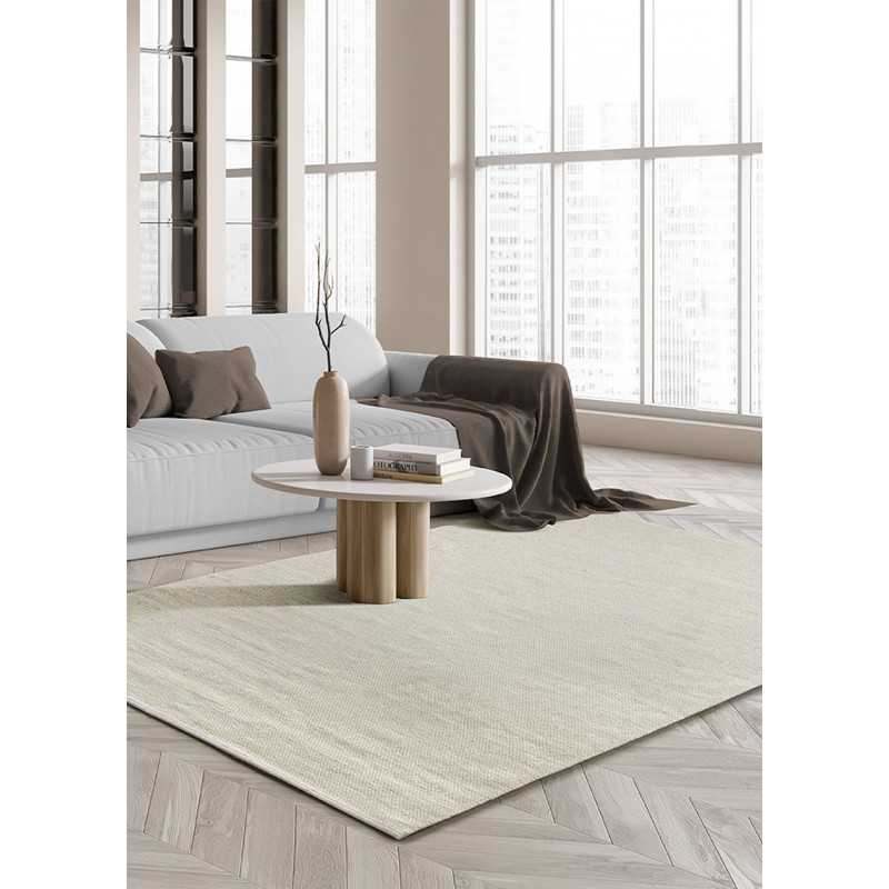 Tapis en laine beige STOCKHOLM