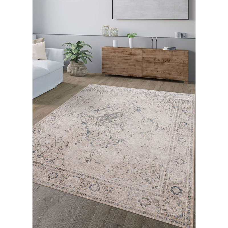 Tapis vintage oriental crème CHIRAZ 372