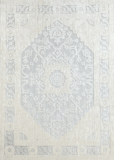 Tapis vintage crème -...