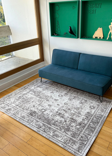 Tapis vintage gris DAKOTA 01