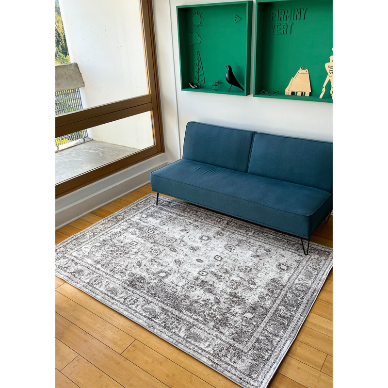 Tapis vintages gris DAKOTA 01