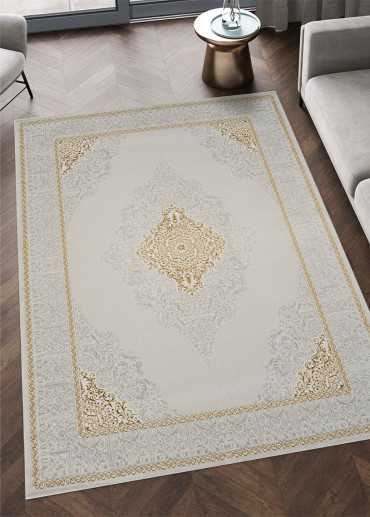 Tapis lavable oriental doré STAR 02